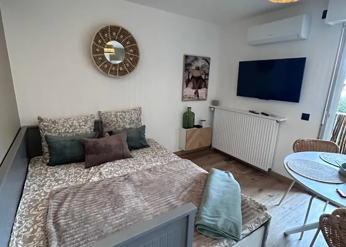 L' Instant Boheme T2 1 Clim , Piscine , Parking Wifi Balaruc-les-Bains