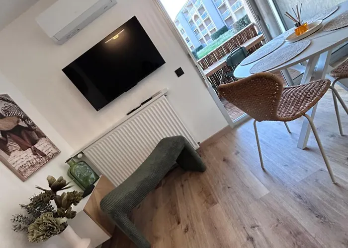 Apartment L' Instant Boheme T2 1 Clim , Piscine , Parking Wifi Balaruc-les-Bains