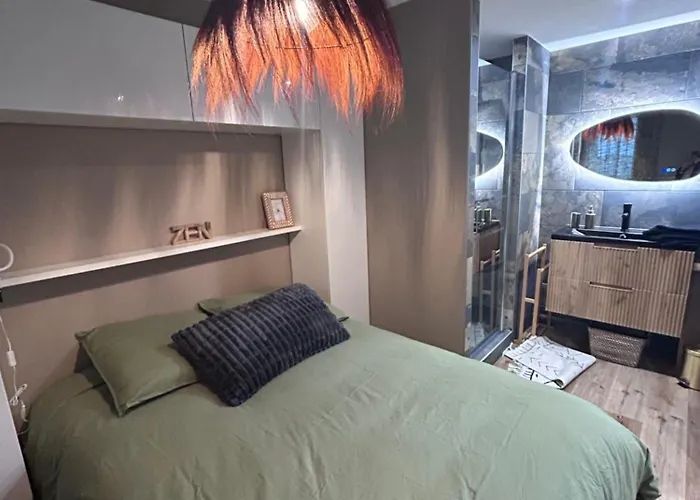 Apartment L' Instant Boheme T2 1 Clim , Piscine , Parking Wifi Balaruc-les-Bains